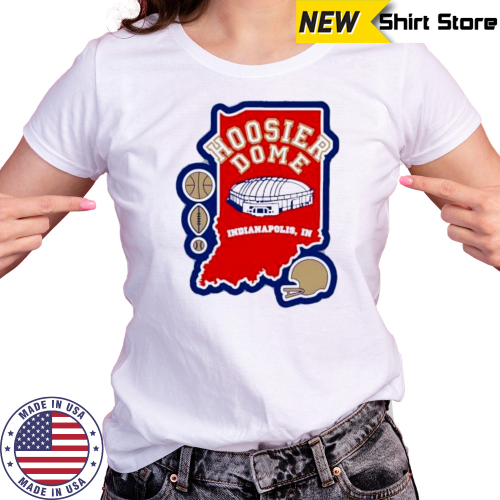 Hoosier Dome Indianapolis In Football map shirt Women's T-shirt