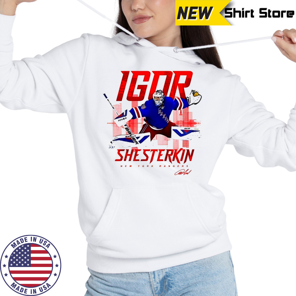 Igor Shesterkin New York Rangers skyline signature shirt Hoodie