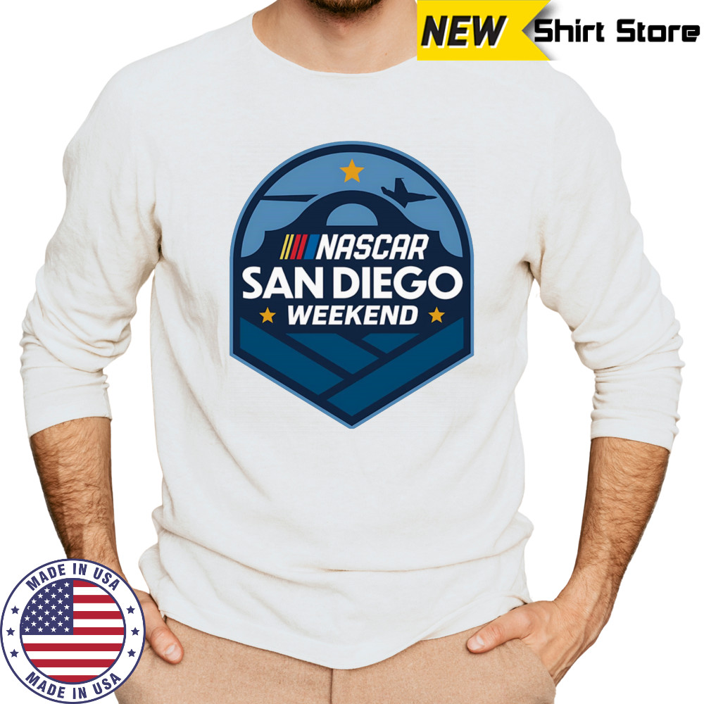 Nascar San Diego Weekend logo shirt Long Sleeved