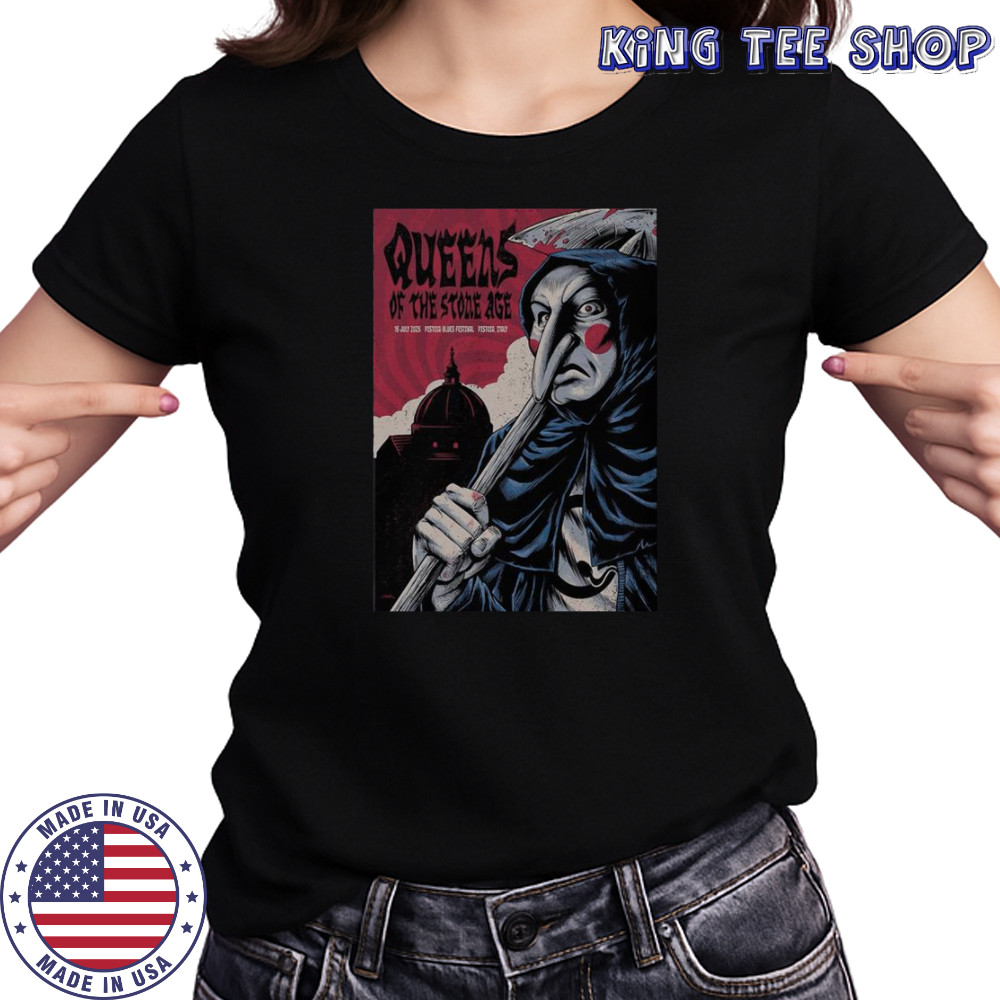 Queens Of The Stone Age Jul 15 2025 Piazza Duomo In Pistoia Italy Tour T-Shirt Women's T-shirt