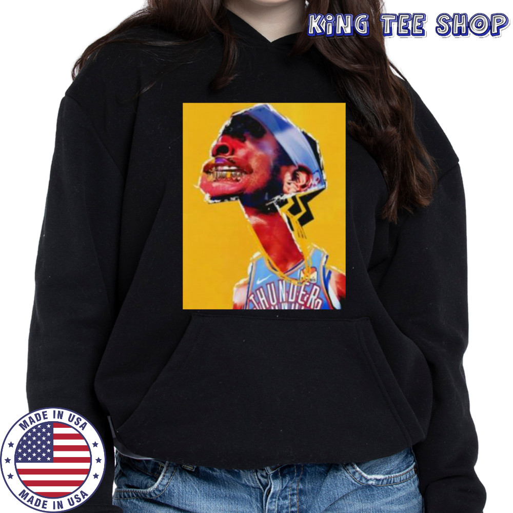 Shai Gilgeous Alexander grillz Oklahoma City Thunder Basketball art shirt Hoodie