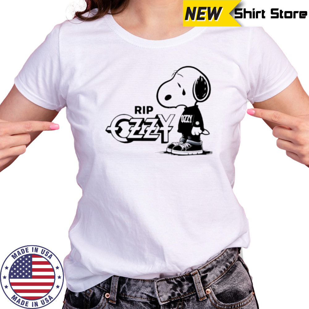 Snoopy cry RIP Ozzy Osbourne logo shirt Women's T-shirt
