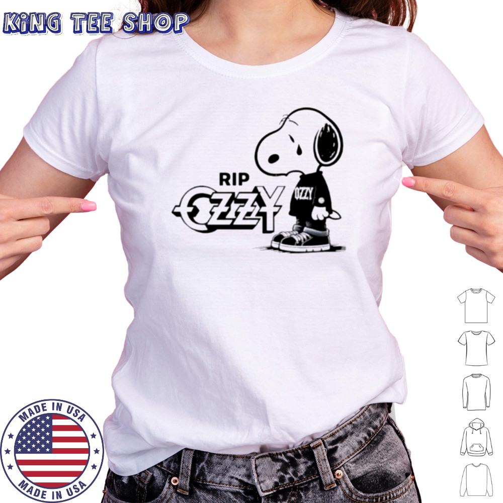 Snoopy cry RIP Ozzy Osbourne logo shirt Women's T-shirt