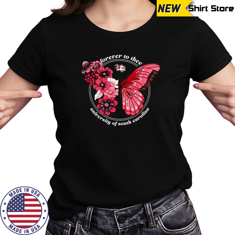 South Carolina Gamecocks Garnet Butterfl shirt Women's T-shirt