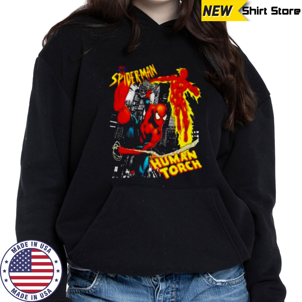 Spider man the Human Torch shirt Hoodie