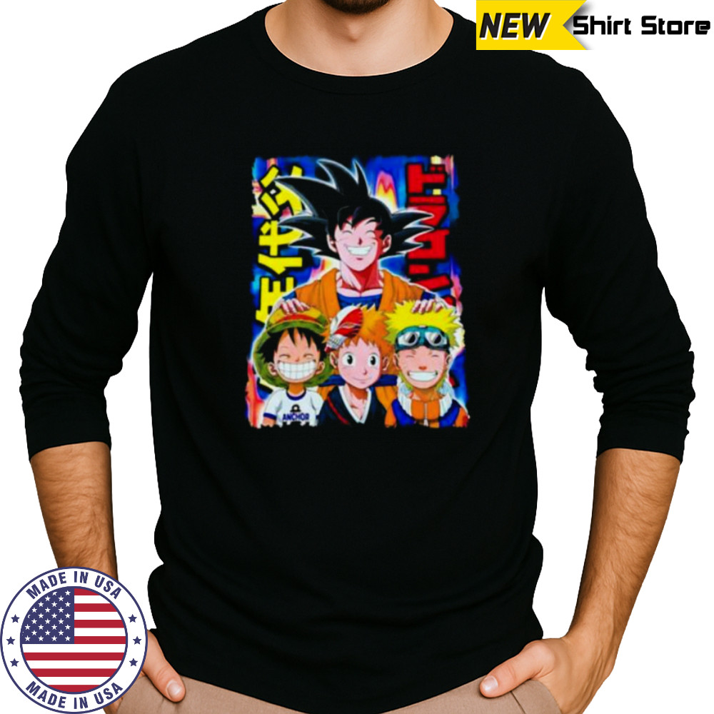 The Father of Anime Goku Luffy Naruto shirt Long Sleeved