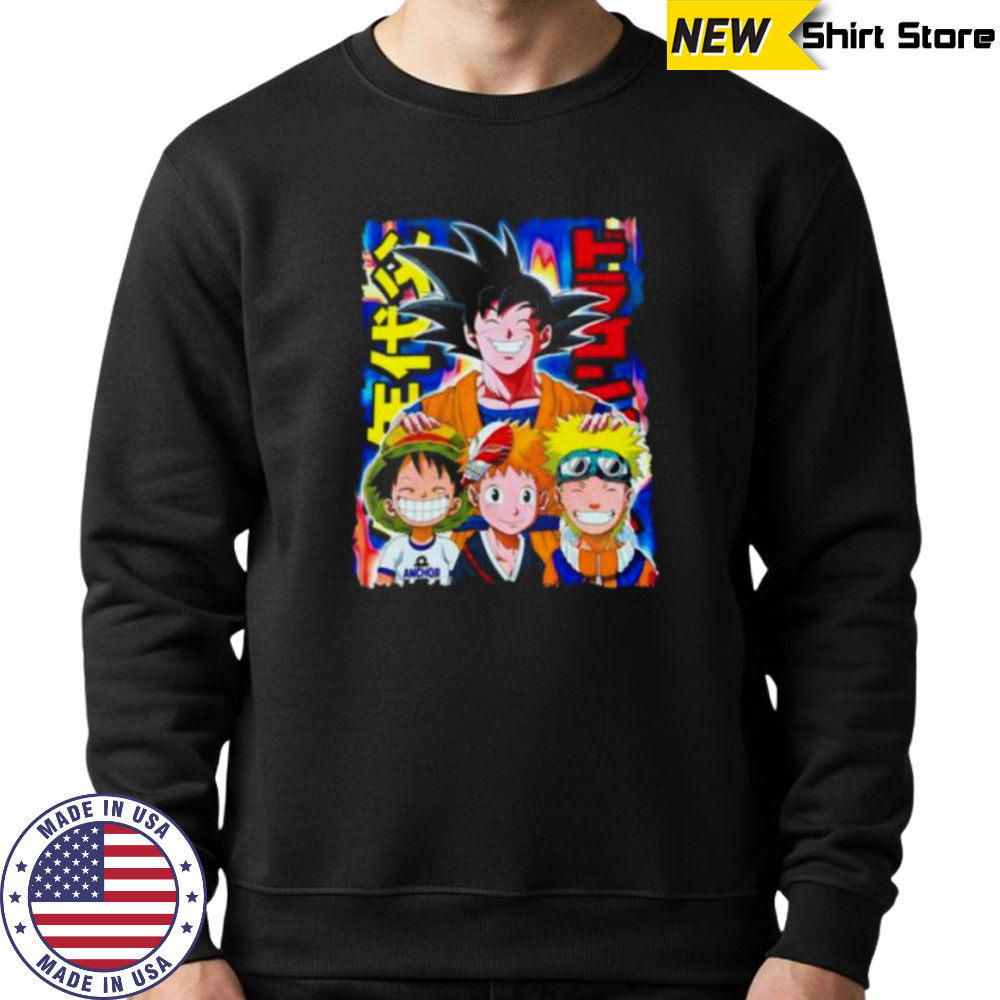 The Father of Anime Goku Luffy Naruto shirt Sweatshirt