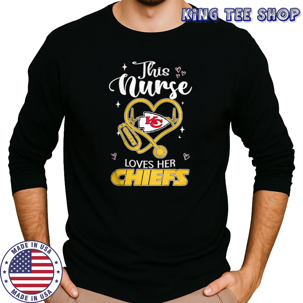 This nurse love her Kansas City Chiefs shirt Long Sleeved