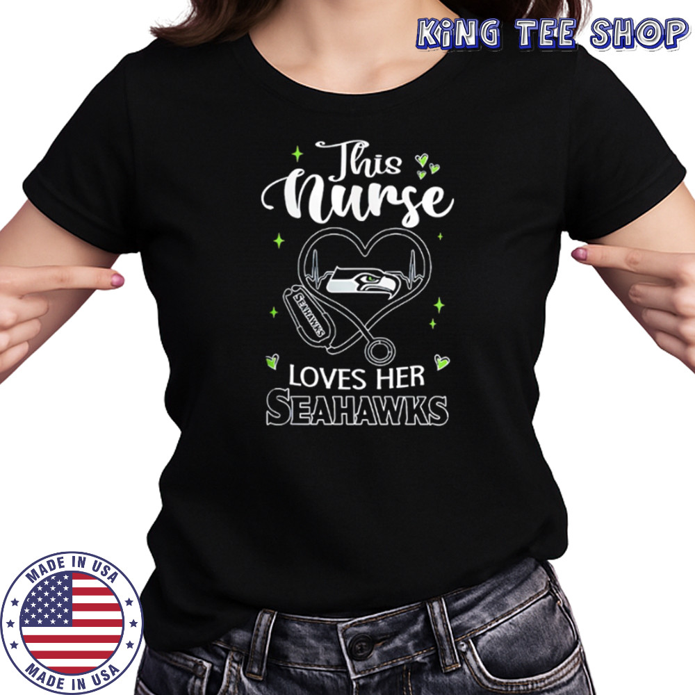 This nurse love her Tampa Seattle Seahawks shirt Women's T-shirt