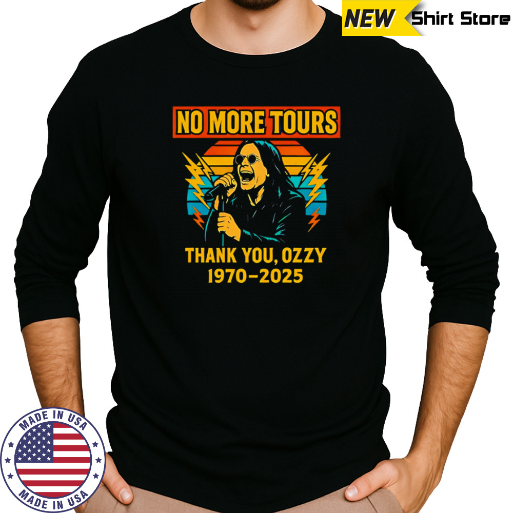 Vintage ozzy osbourne final no more tours shirt Long Sleeved