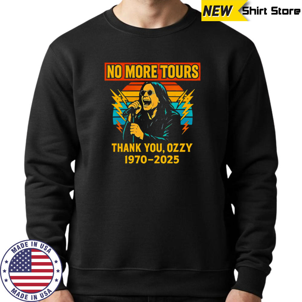 Vintage ozzy osbourne final no more tours shirt Sweatshirt
