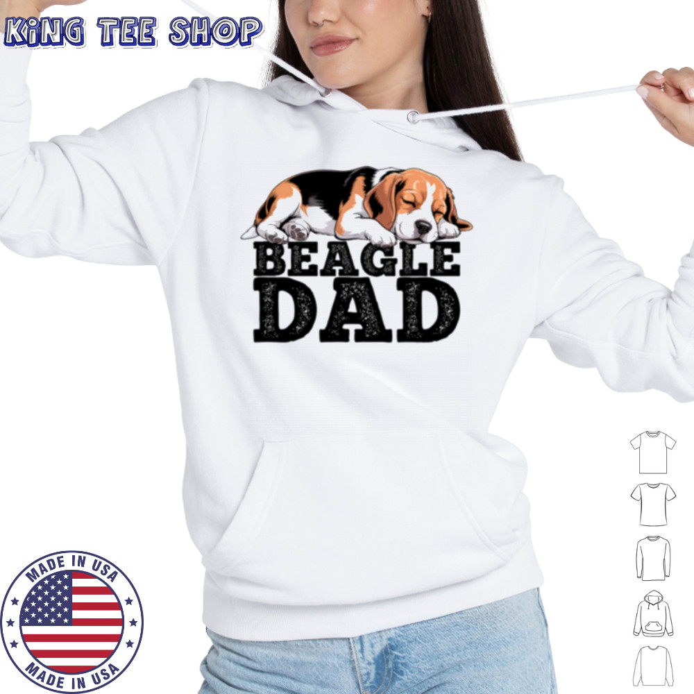 Beagle Dad Dog Shirt Hoodie