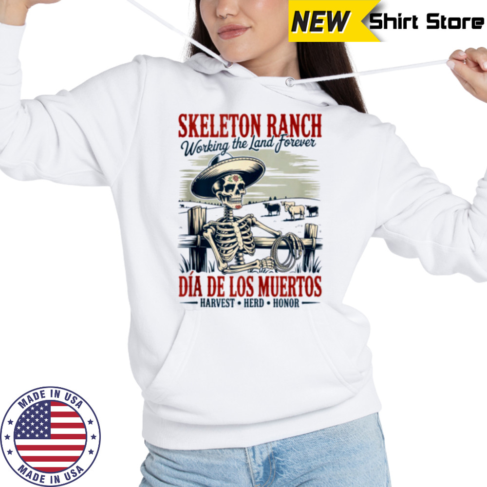 Classic Mexican Granjero DíA De Los Muertos Cowboy Shirt Hoodie