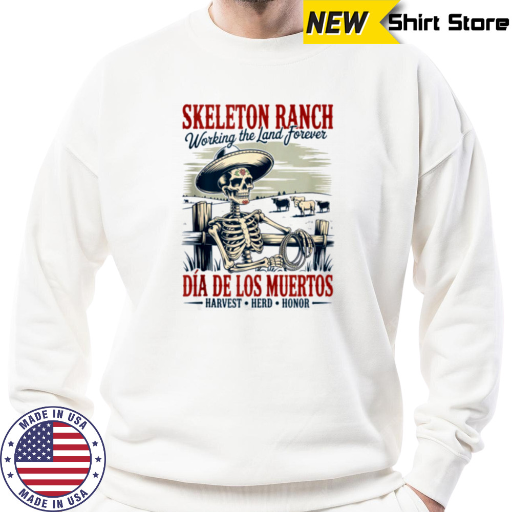 Classic Mexican Granjero DíA De Los Muertos Cowboy Shirt Sweatshirt
