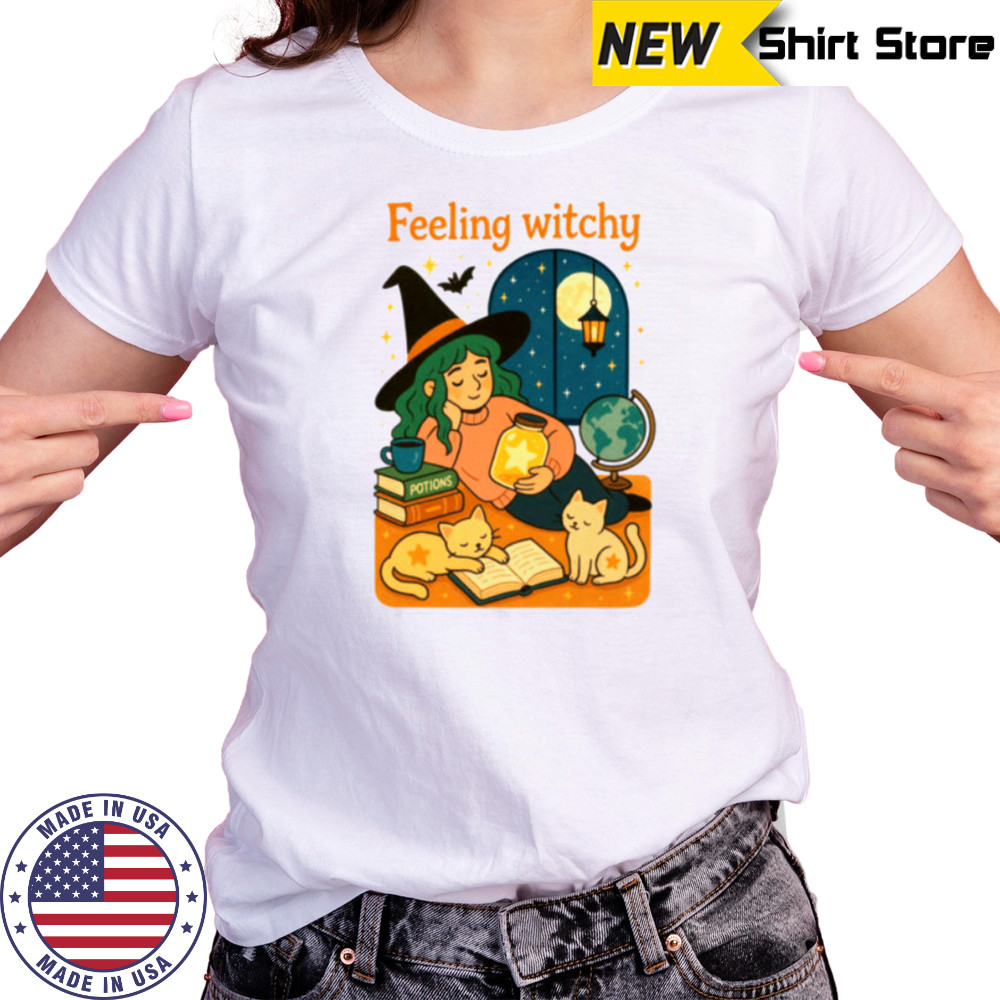 Feeling Witchy Magical Cozy Night Vibes Shirt Women's T-shirt
