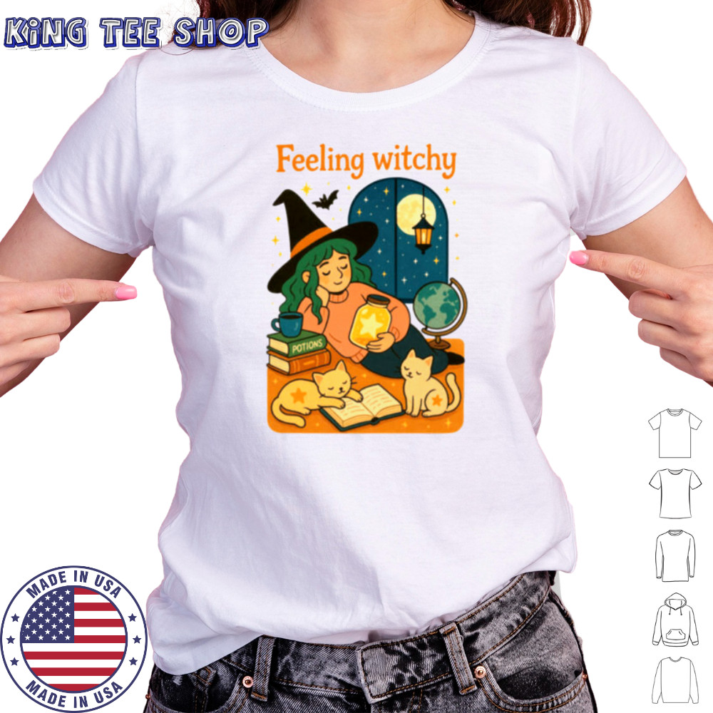 Feeling Witchy Magical Cozy Night Vibes Shirt Women's T-shirt