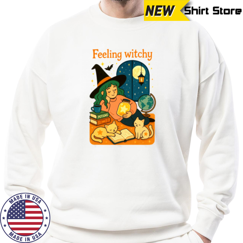 Feeling Witchy Magical Cozy Night Vibes Shirt Sweatshirt