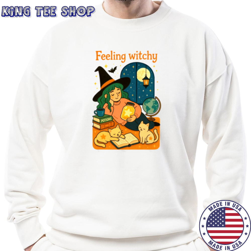 Feeling Witchy Magical Cozy Night Vibes Shirt Sweatshirt