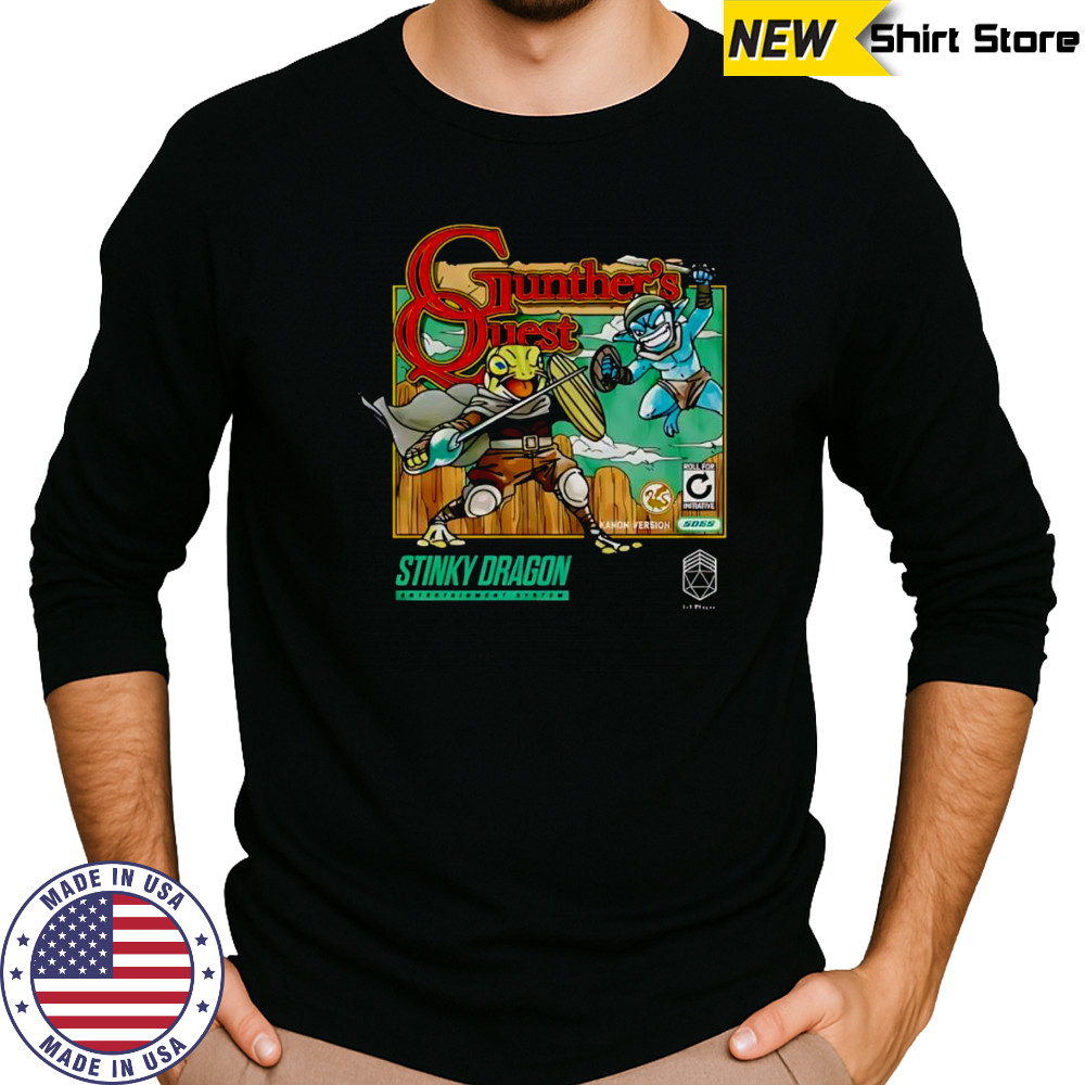 Gunther’s Quest stinky dragon shirt Long Sleeved
