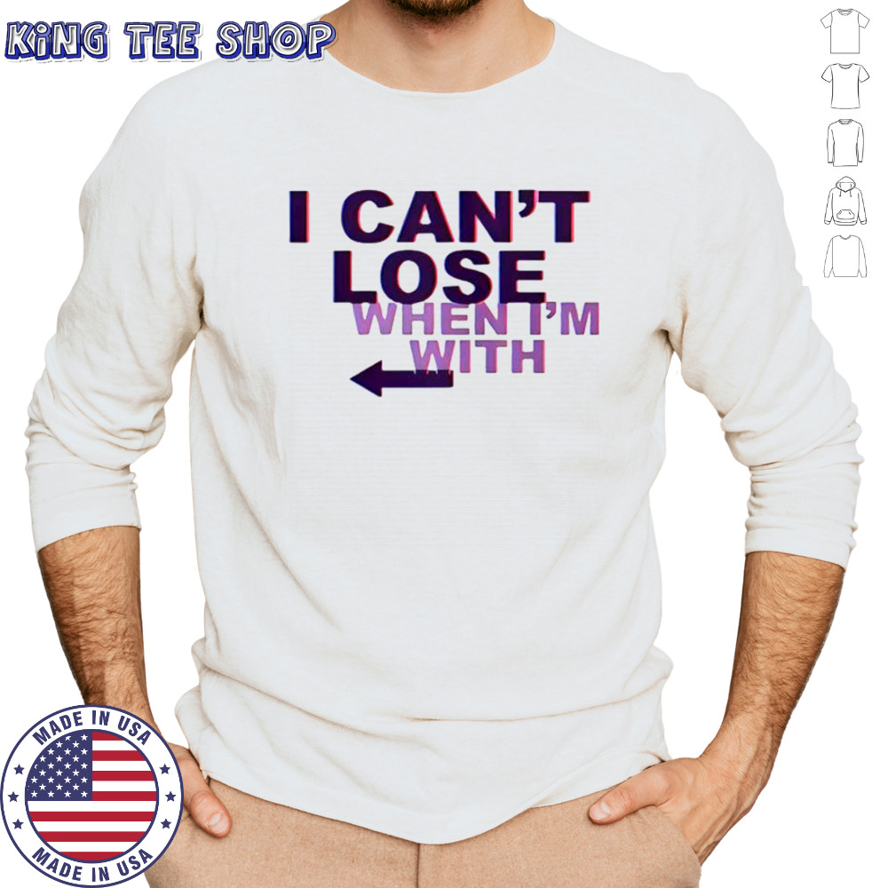 I Can’t Lose When I’m With Arrow Left T-Shirt Long Sleeved