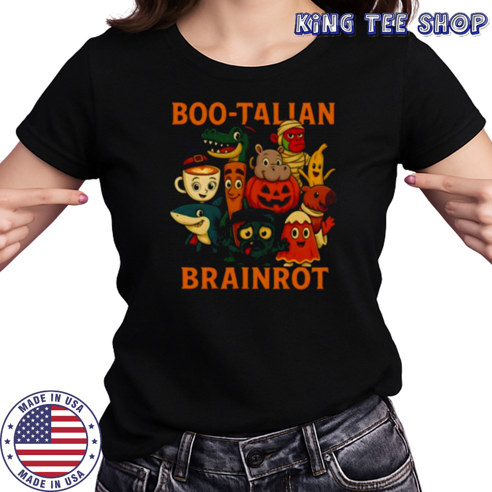 Italian Brainrot Characters Halloween Themes Costume Party Pullover Shirt Women's T-shirt