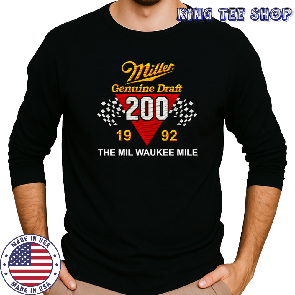 Miller Genuine Draft 200 1992 The Milwaukee Mile shirt Long Sleeved