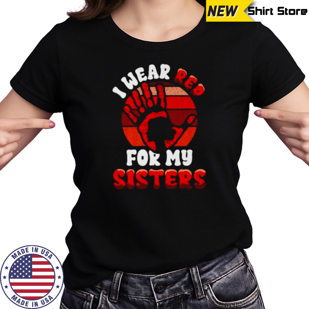 Native American Stop MMIW Wear Red Stolen Sisters Indigenous Shirt Women's T-shirt