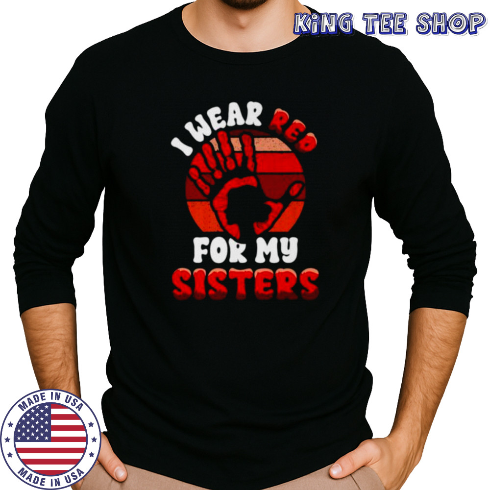 Native American Stop MMIW Wear Red Stolen Sisters Indigenous Shirt Long Sleeved