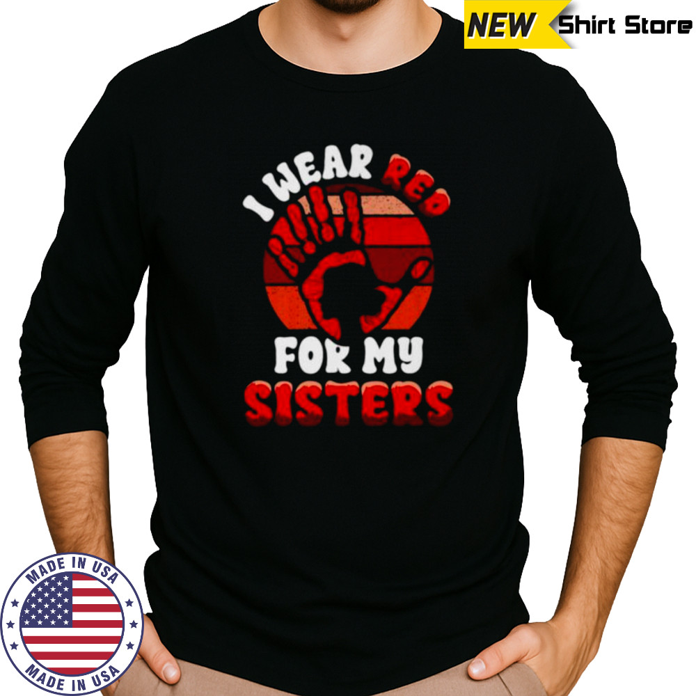 Native American Stop MMIW Wear Red Stolen Sisters Indigenous Shirt Long Sleeved