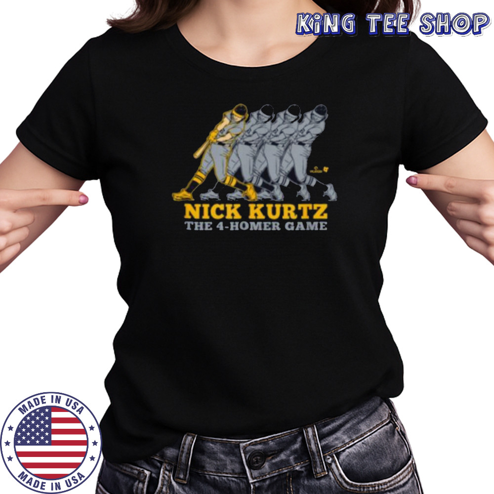 Nick Kurtz Four Home Run Game Oakland Baseball Shirt Women's T-shirt
