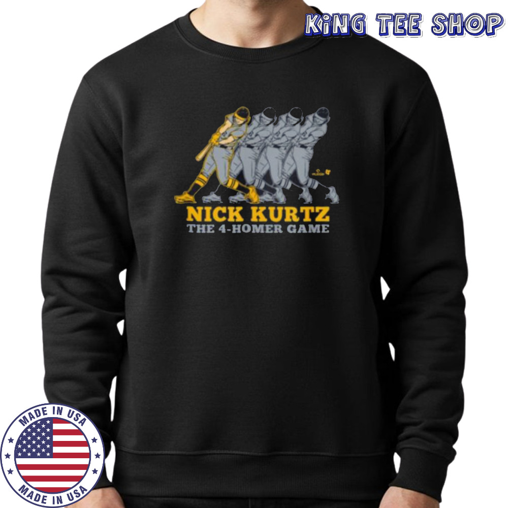 Nick Kurtz Four Home Run Game Oakland Baseball Shirt Sweatshirt