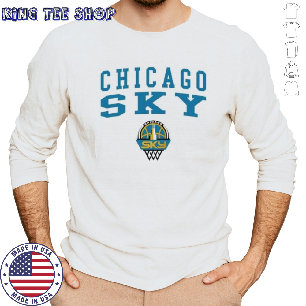 WNBA Chicago Sky Girls logo shirt Long Sleeved