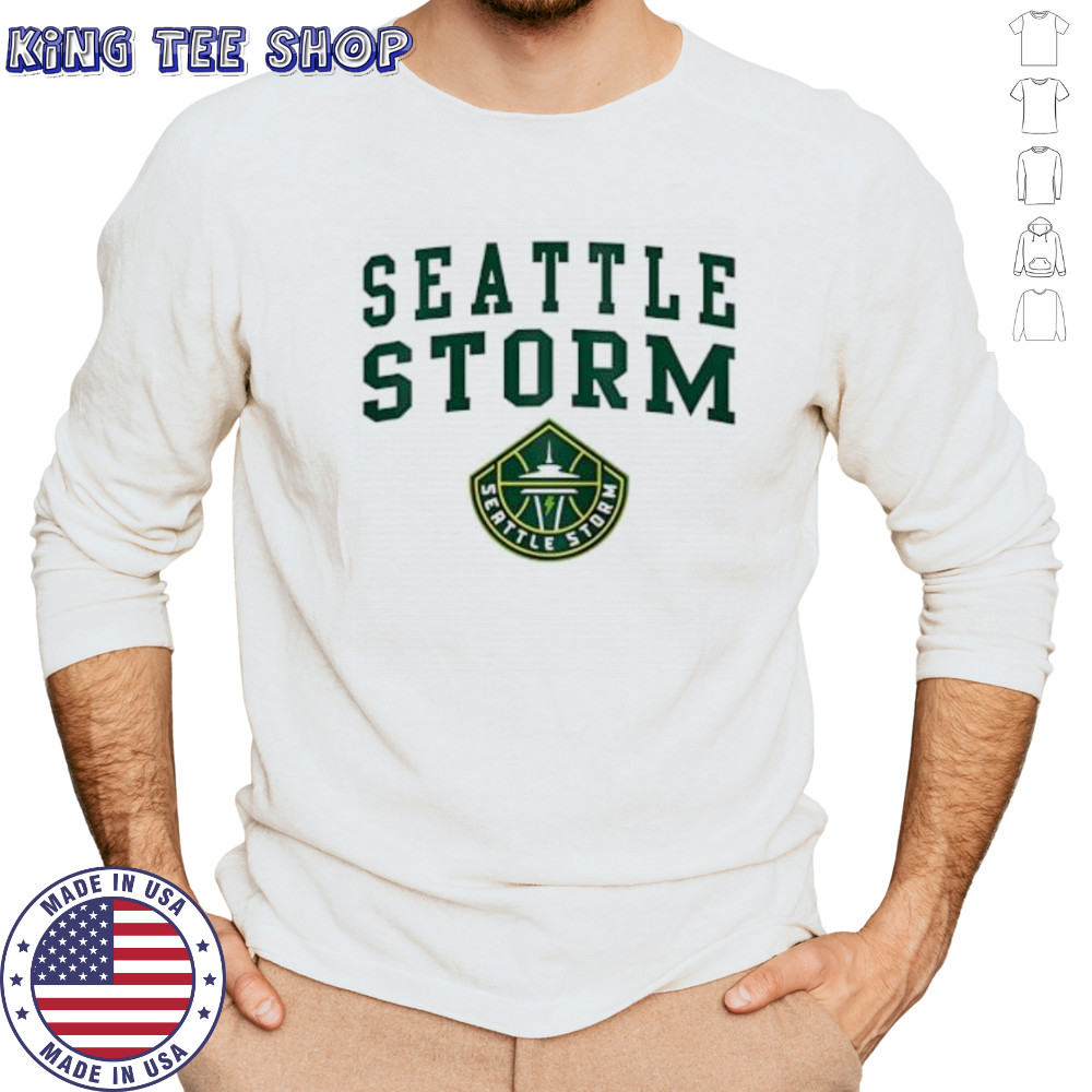 WNBA Seattle Storm Girls logo shirt Long Sleeved