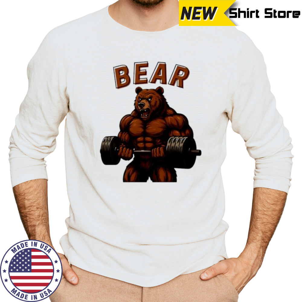 Bear Gym Weightlifting shirt Long Sleeved