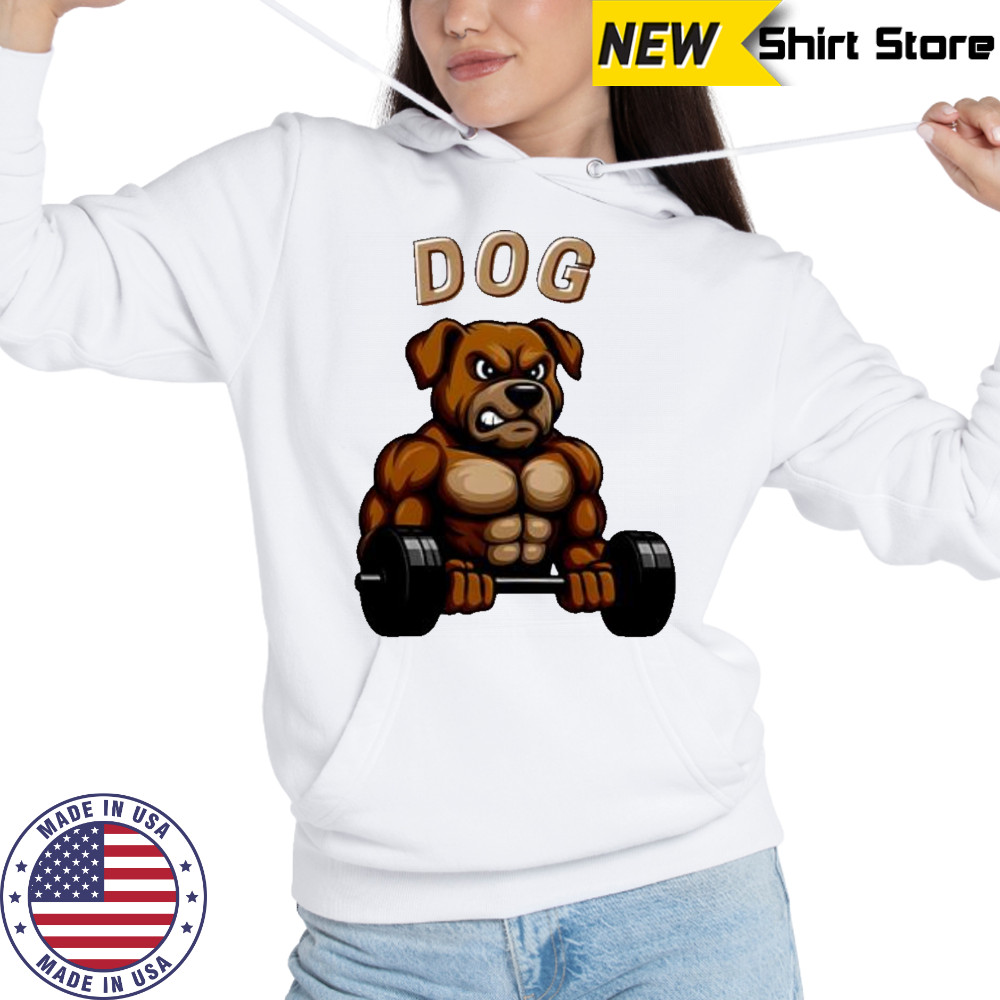 Dog Gym Weightlifting shirt Hoodie