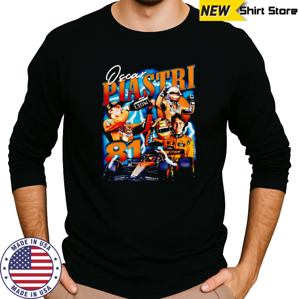Oscar Piastri retro shirt Long Sleeved