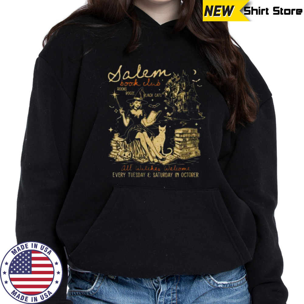 Salem Book Club Bookish Witch Spicy Book Halloween Shirt Hoodie