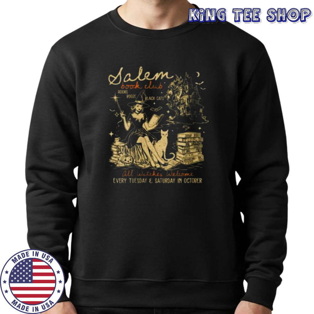 Salem Book Club Bookish Witch Spicy Book Halloween Shirt Sweatshirt