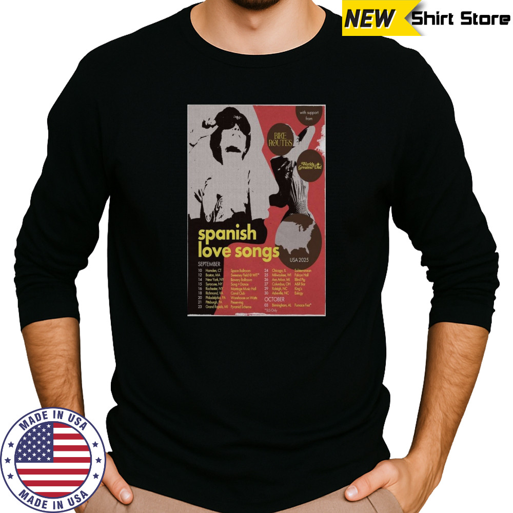 Spanish Love Songs Poster 2025 Shirt Long Sleeved