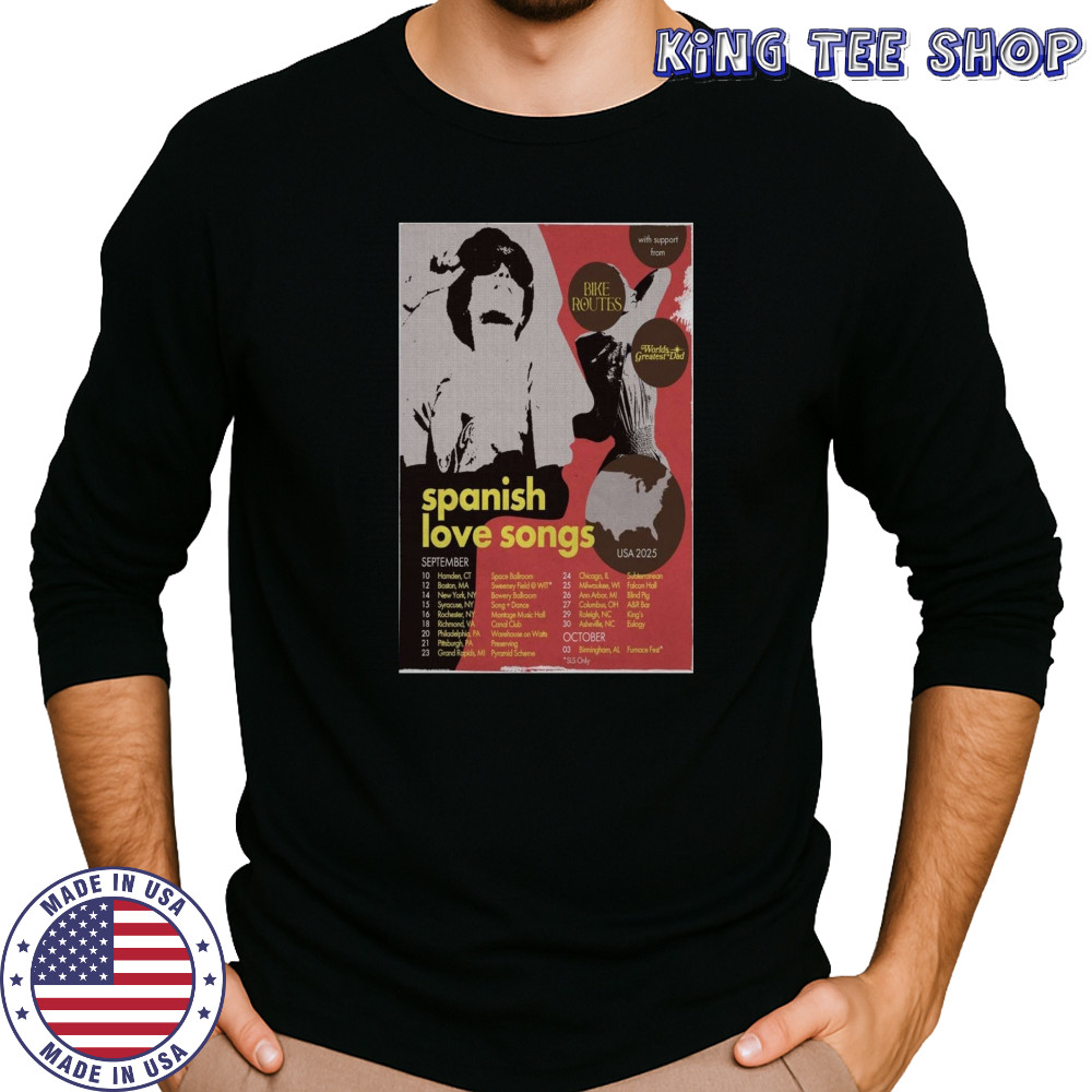 Spanish Love Songs Poster 2025 Shirt Long Sleeved