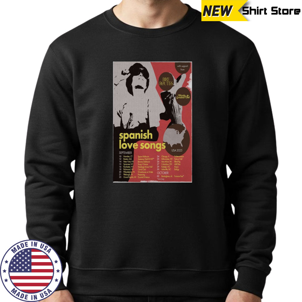 Spanish Love Songs Poster 2025 Shirt Sweatshirt