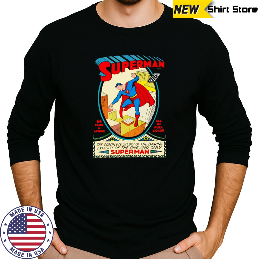 Superman #1 Embroidered shirt Long Sleeved