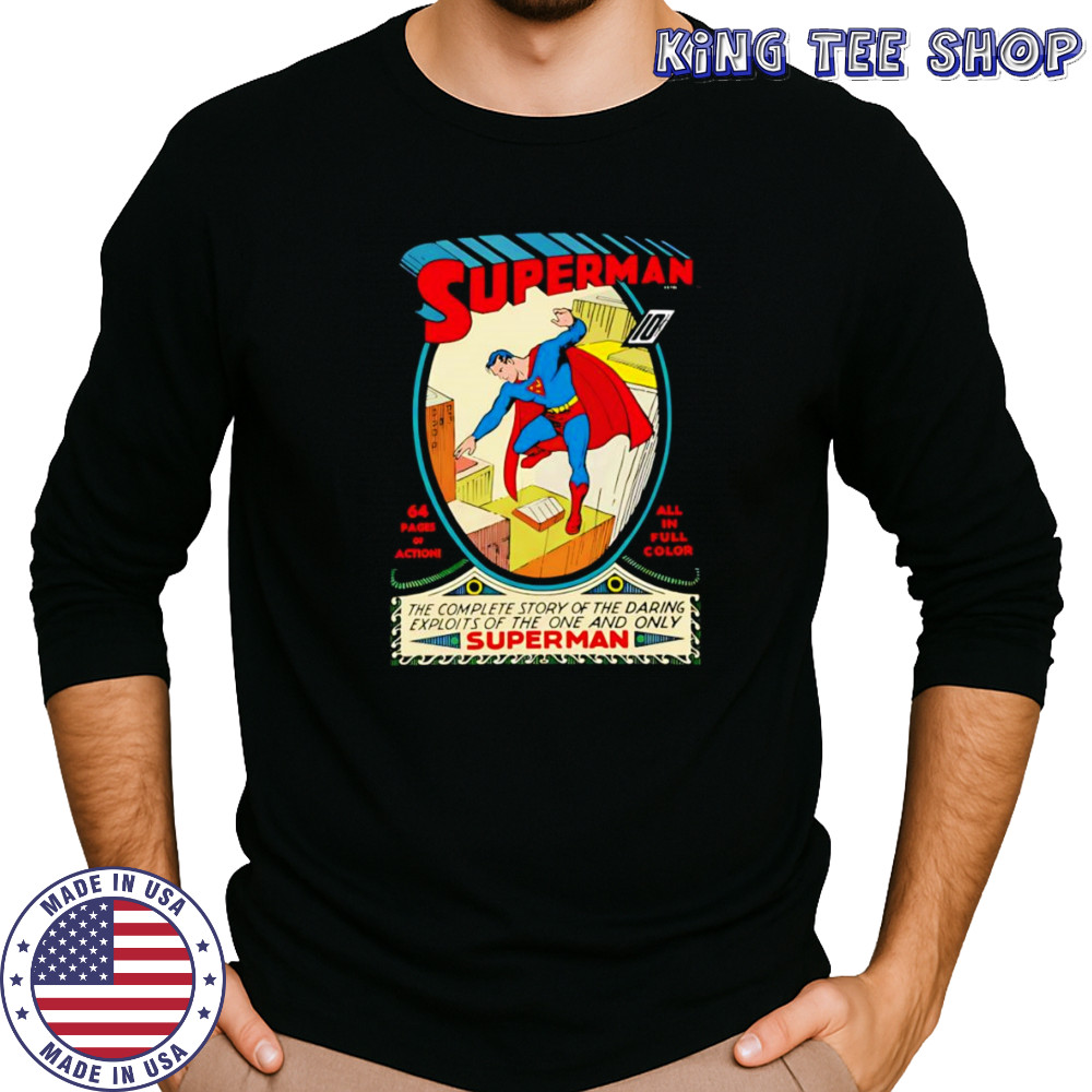 Superman #1 Embroidered shirt Long Sleeved