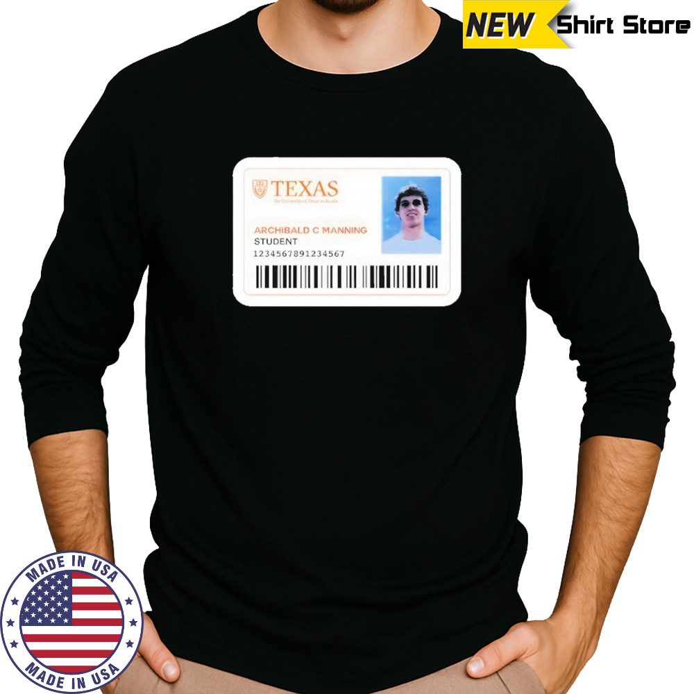 Texas Archibald C Manning Student Shirt Long Sleeved