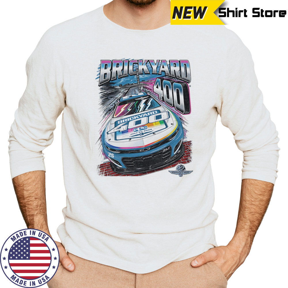 2025 Brickyard 400 Throwback shirt Long Sleeved