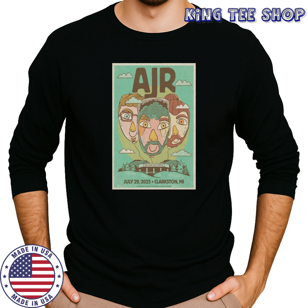 AJR 2025 Clarkston MI Event Poster T-Shirt Long Sleeved