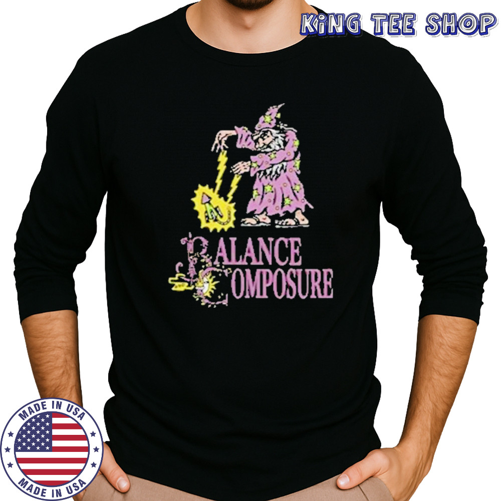 Balance And Composure Wizard T-Shirt Long Sleeved