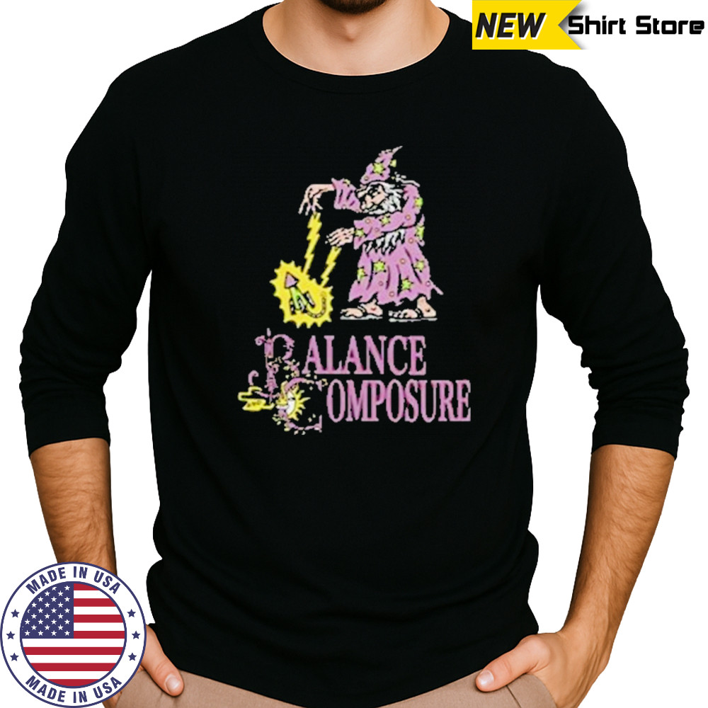 Balance And Composure Wizard T-Shirt Long Sleeved