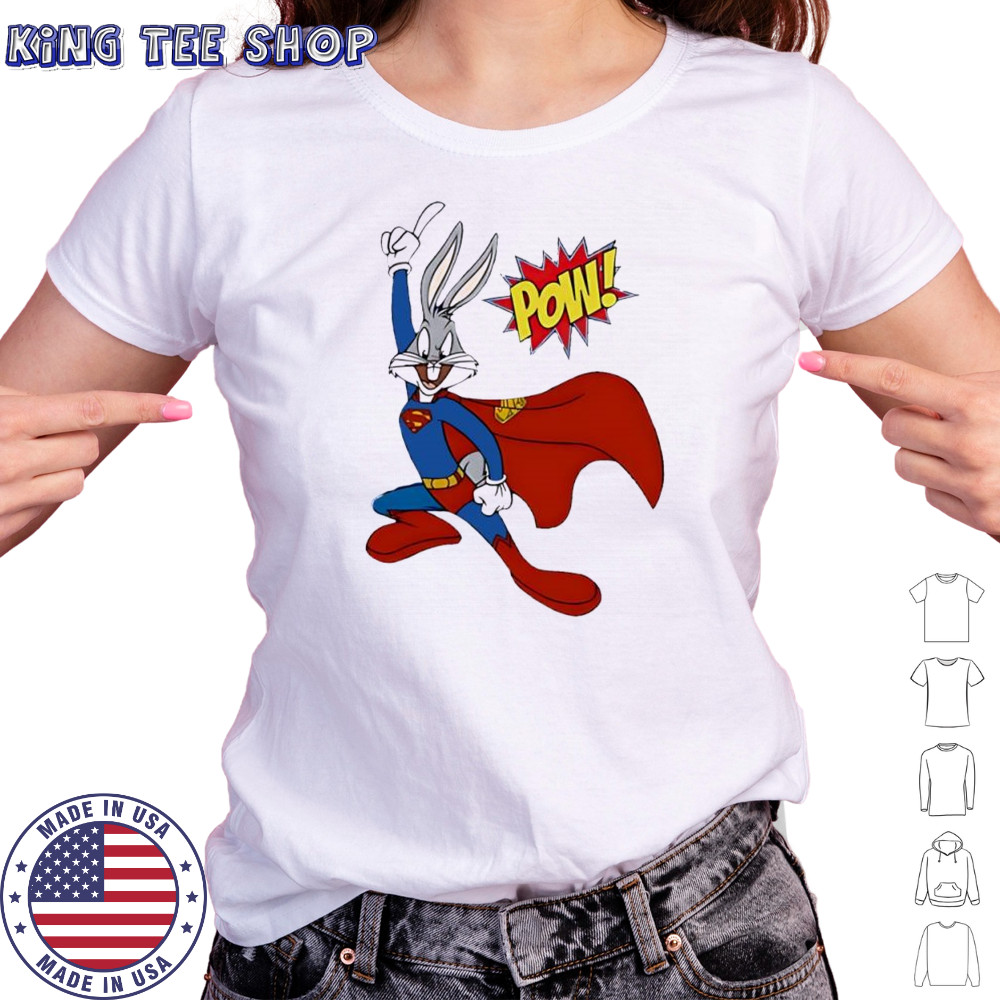 Bugs Bunny Superman Pow funny shirt Women's T-shirt