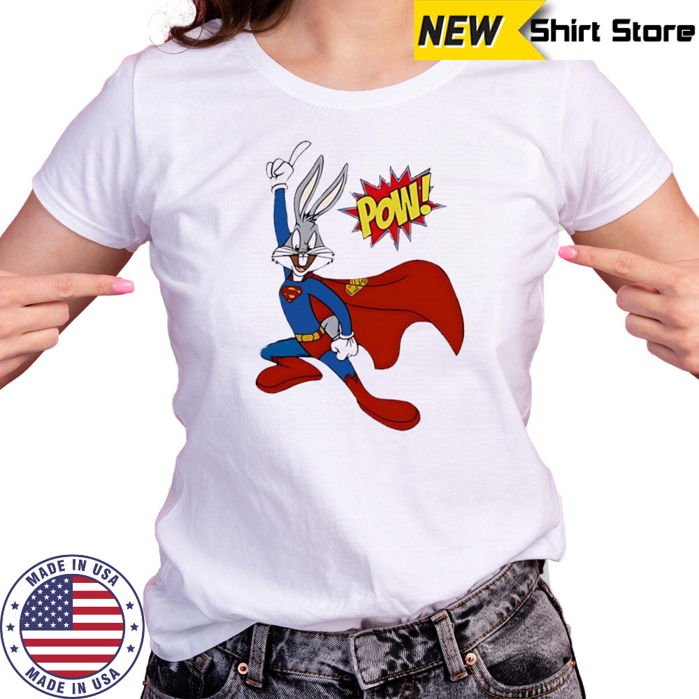 Bugs Bunny Superman Pow funny shirt Women's T-shirt